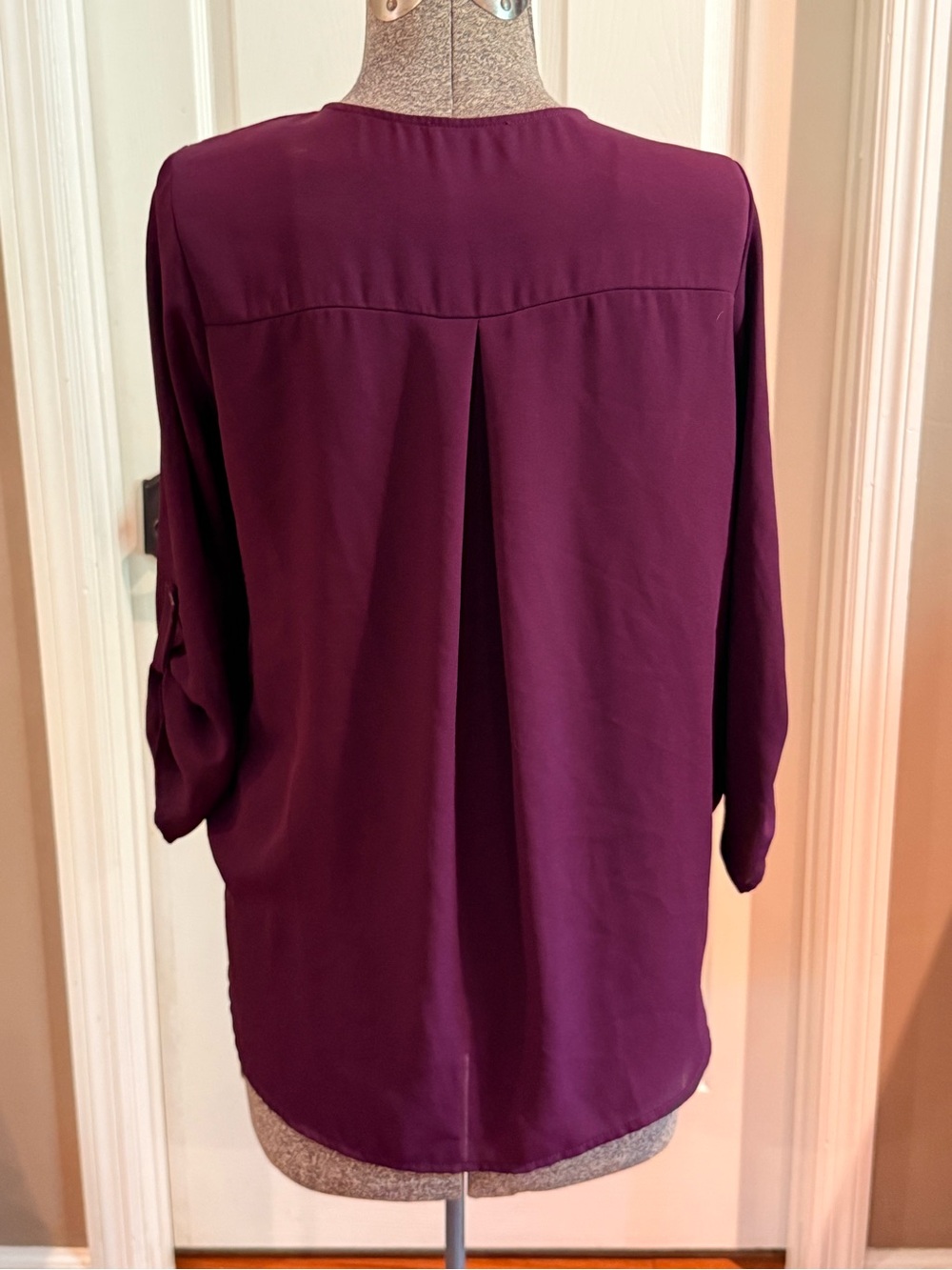 West Kei Plum Wrap-Front Blouse - Picture 2 of 5